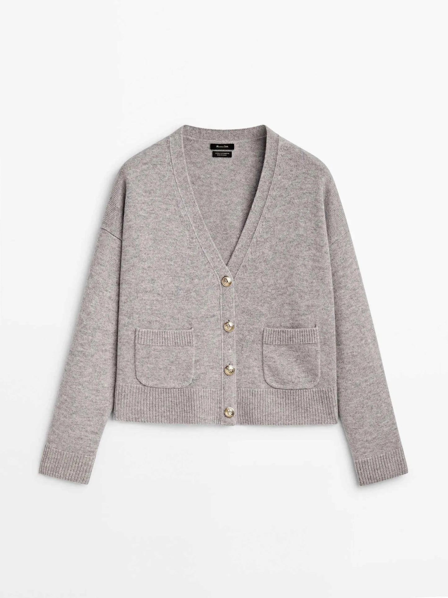 Ethereal Minimalist V-Neck Knitted Cardigan