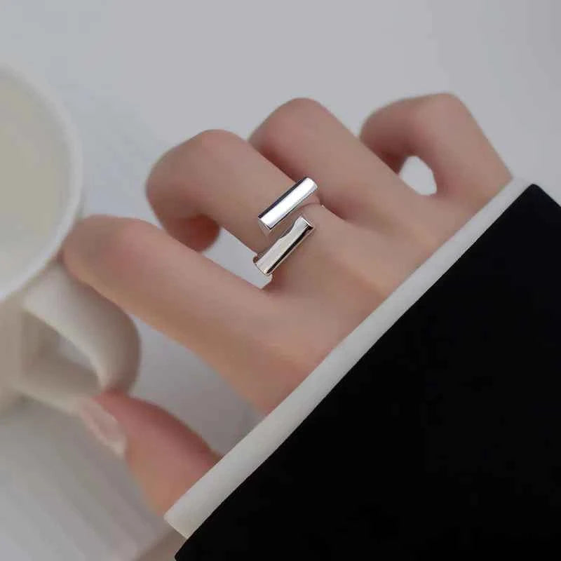 Women Classic Minimalist Geometric Silver Cross Ring