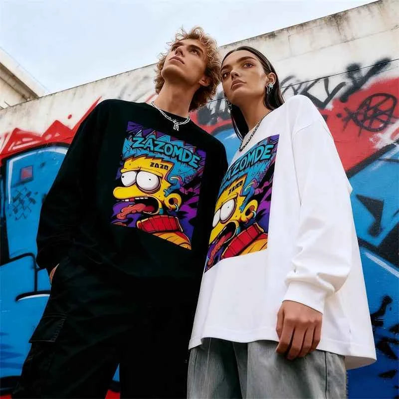 Y2K Streetwear Hip Hop Long Sleeve T-Shirt