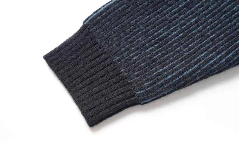 Y2K Grunge Knitted Stripe Ribbed Sweater