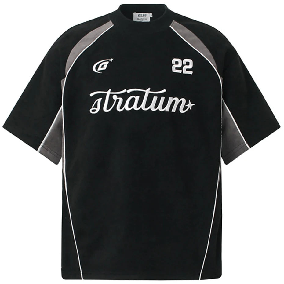 Patchwork Oversized Streetwear T-shirts