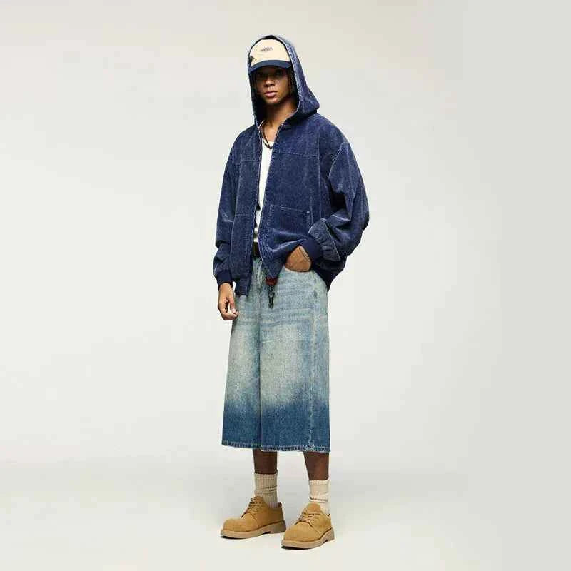 Zip Up Hoodie Washed