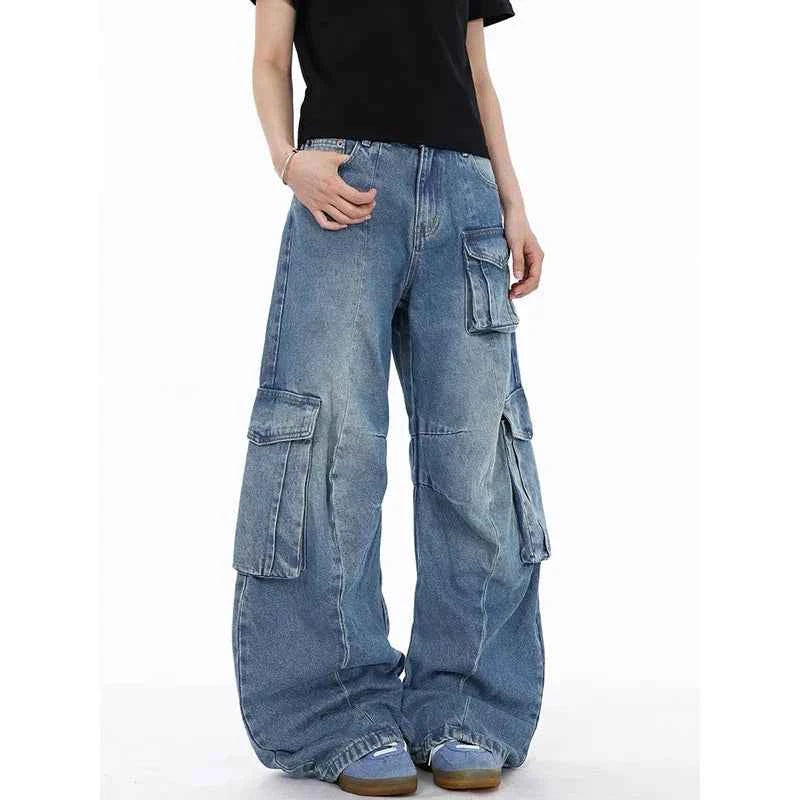 Insulated Y2K Japanese Style Cargo Grunge Jeans