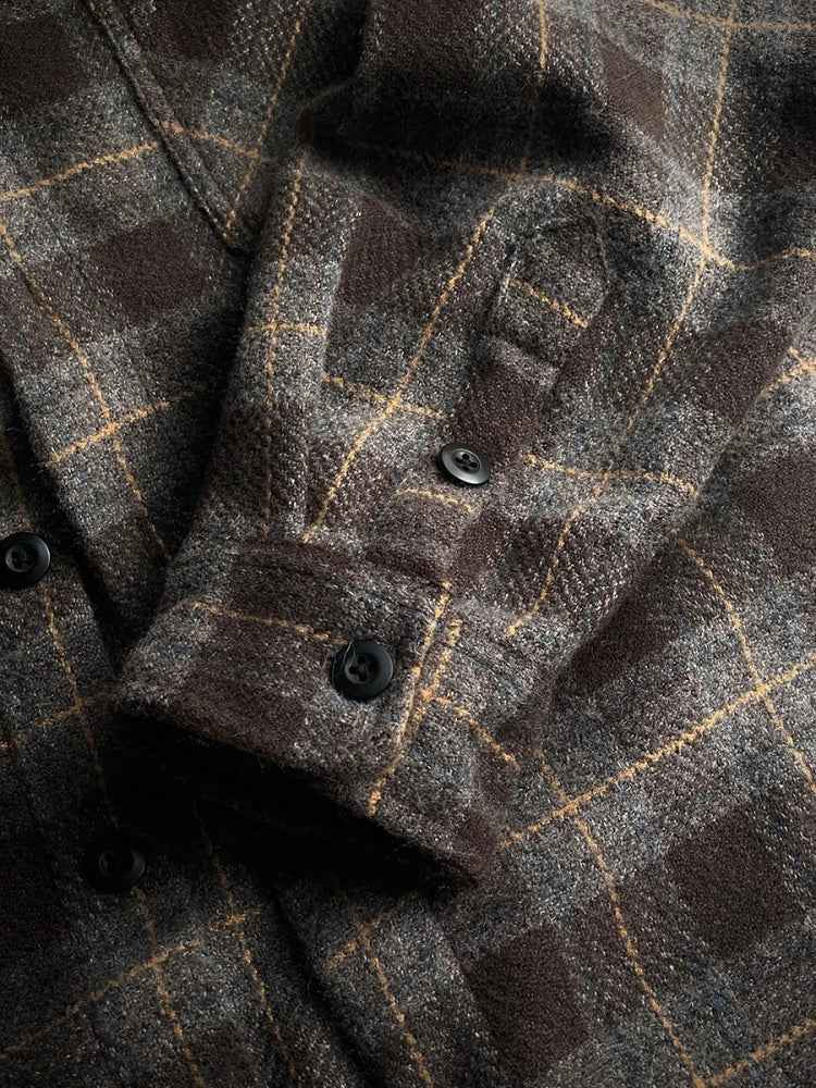 High Quality Vintage Plaid Coat Shirt