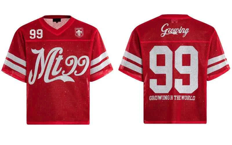 Trendy Y2K Mesh Sequin Graphic Printed Sport T-Shirt
