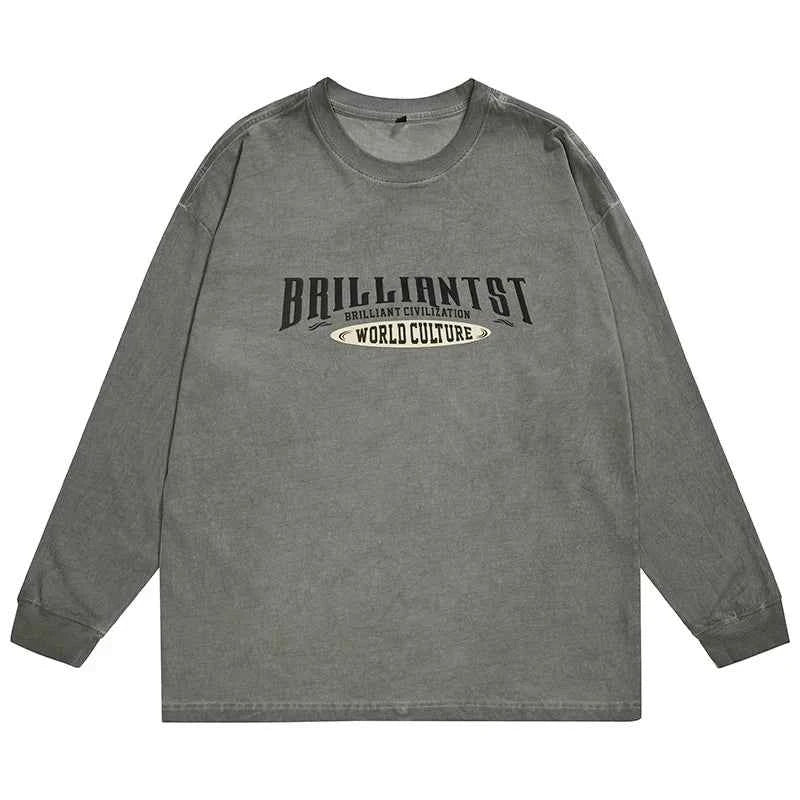 Lightweight Oversize Loose Casual Long Sleeve T-Shirt