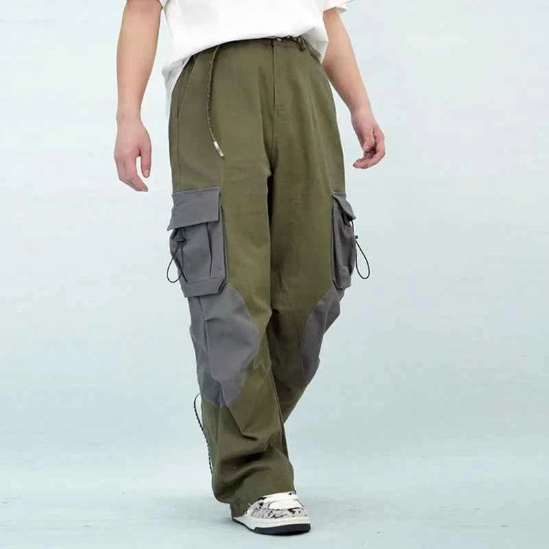 Utility Vibe Green Safari Style Cargo Pants