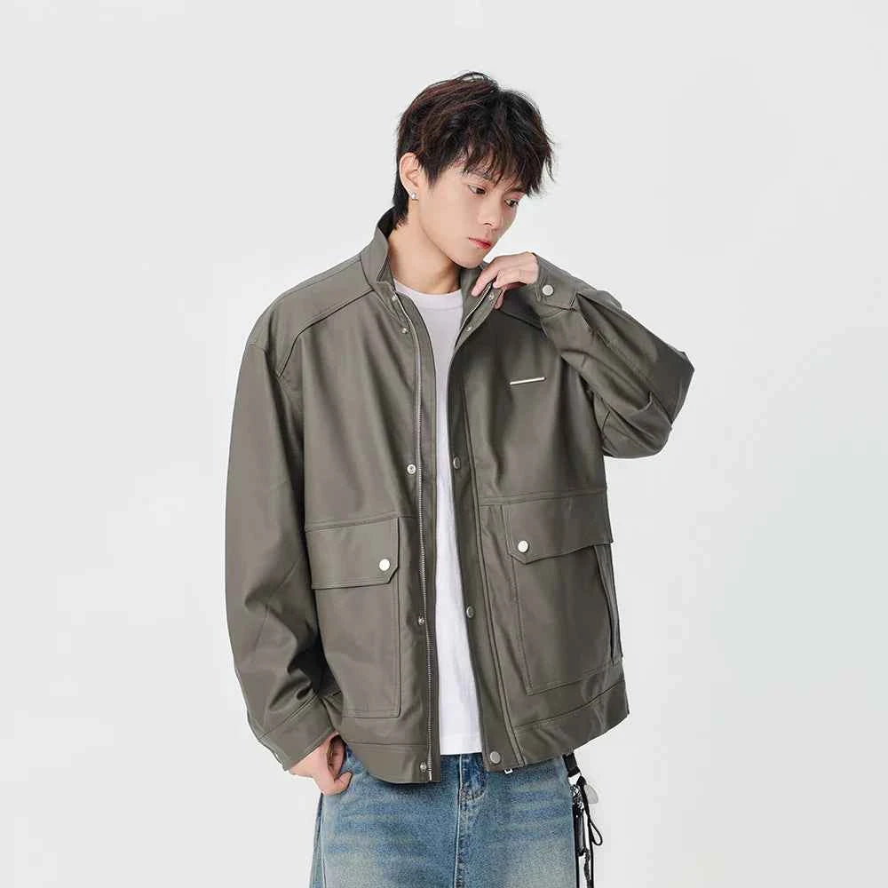 Durable Winter Faux Leather Classic Jacket