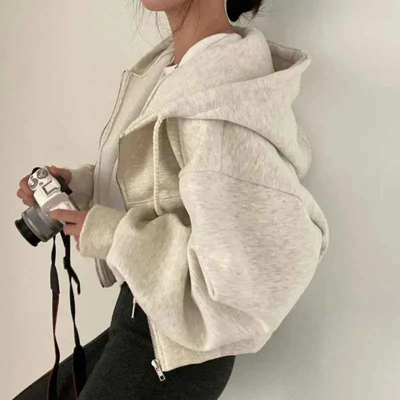 Zip Up Hoodie Layered