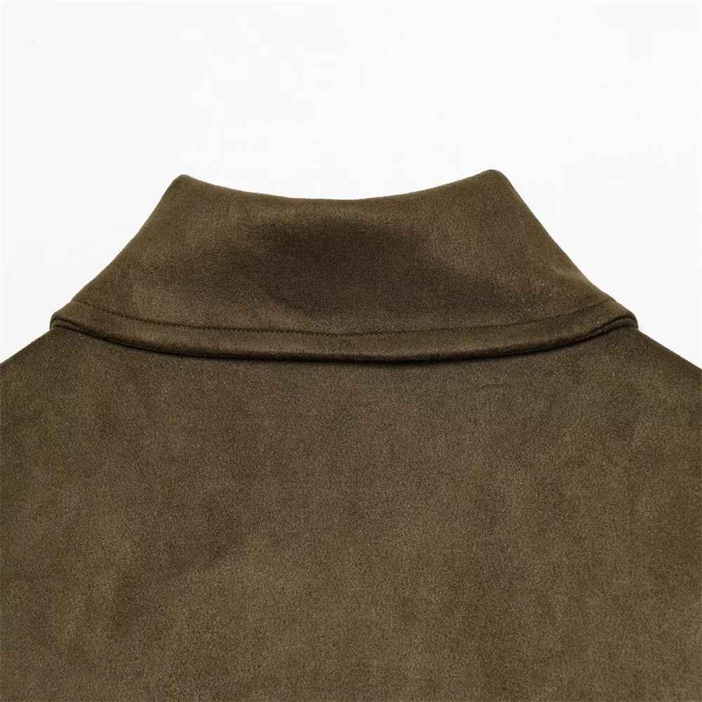 Versatile Long-lasting Leather Pilot Jacket