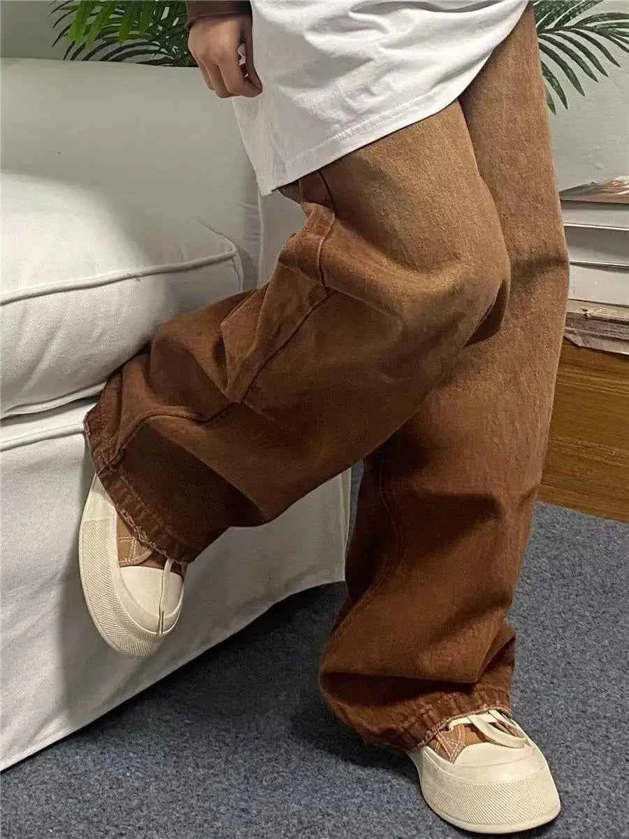 Versatile Hip Hop Casual Wash Gradient Jeans