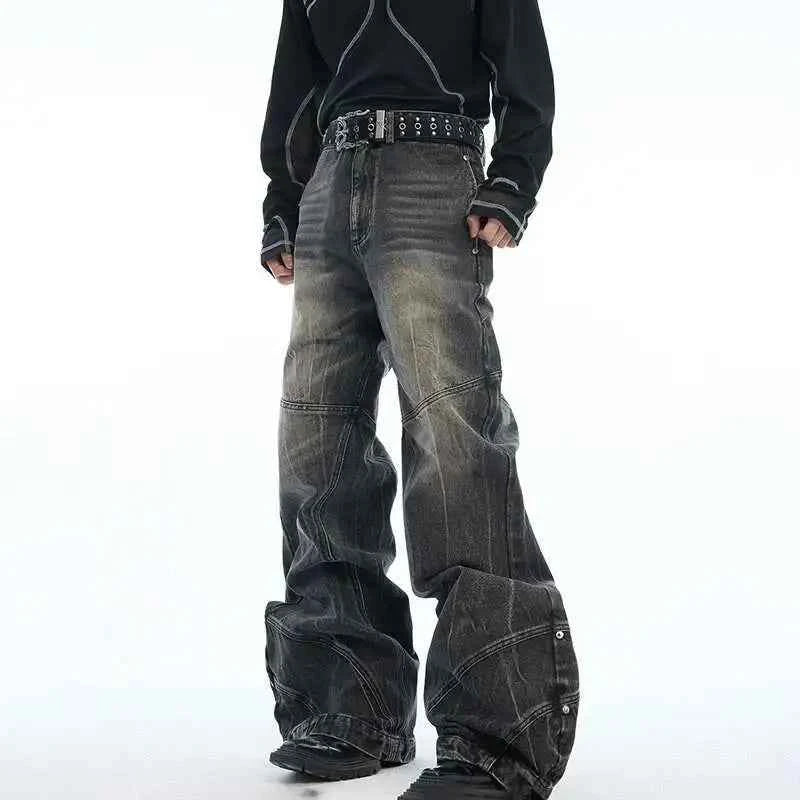 Wardrobe Staple Wornout Washed Bell Casual Jeans