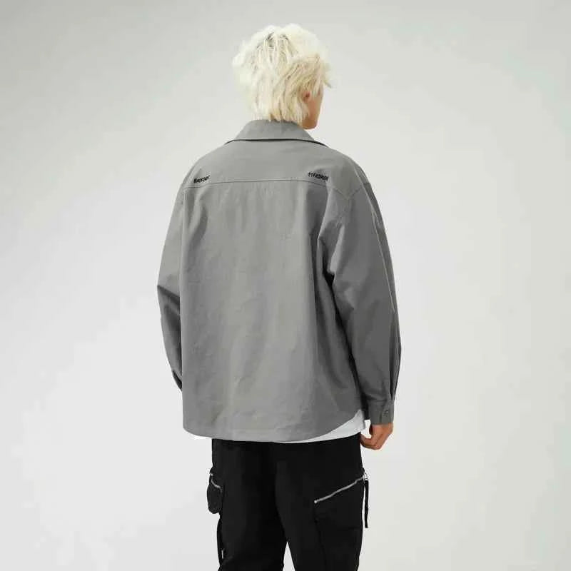 Flattering Vintage Loose Casual Letter Jacket