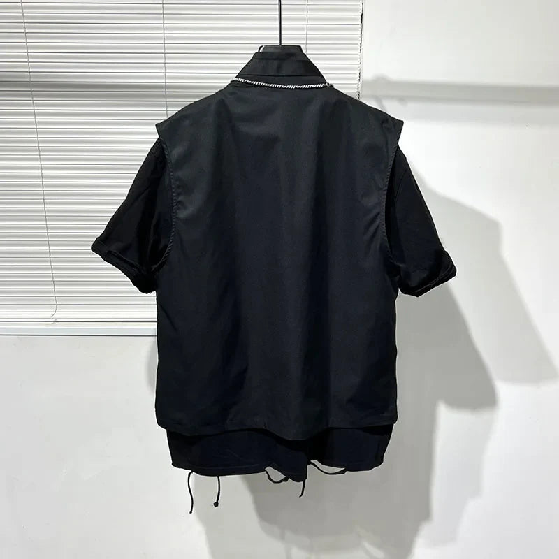 Dark Crow Sleeveless Zipper Vest