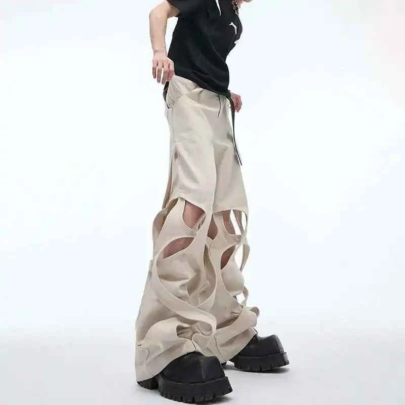 Trendy Solid Color Casual WIde Leg Pants
