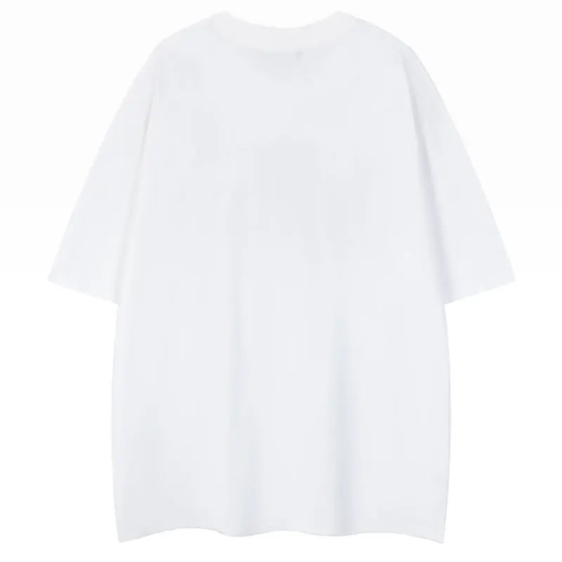 Y2K Embroidered Cartoon Short Sleeve Hip Hop T-Shirt - Luxuryurbanwear