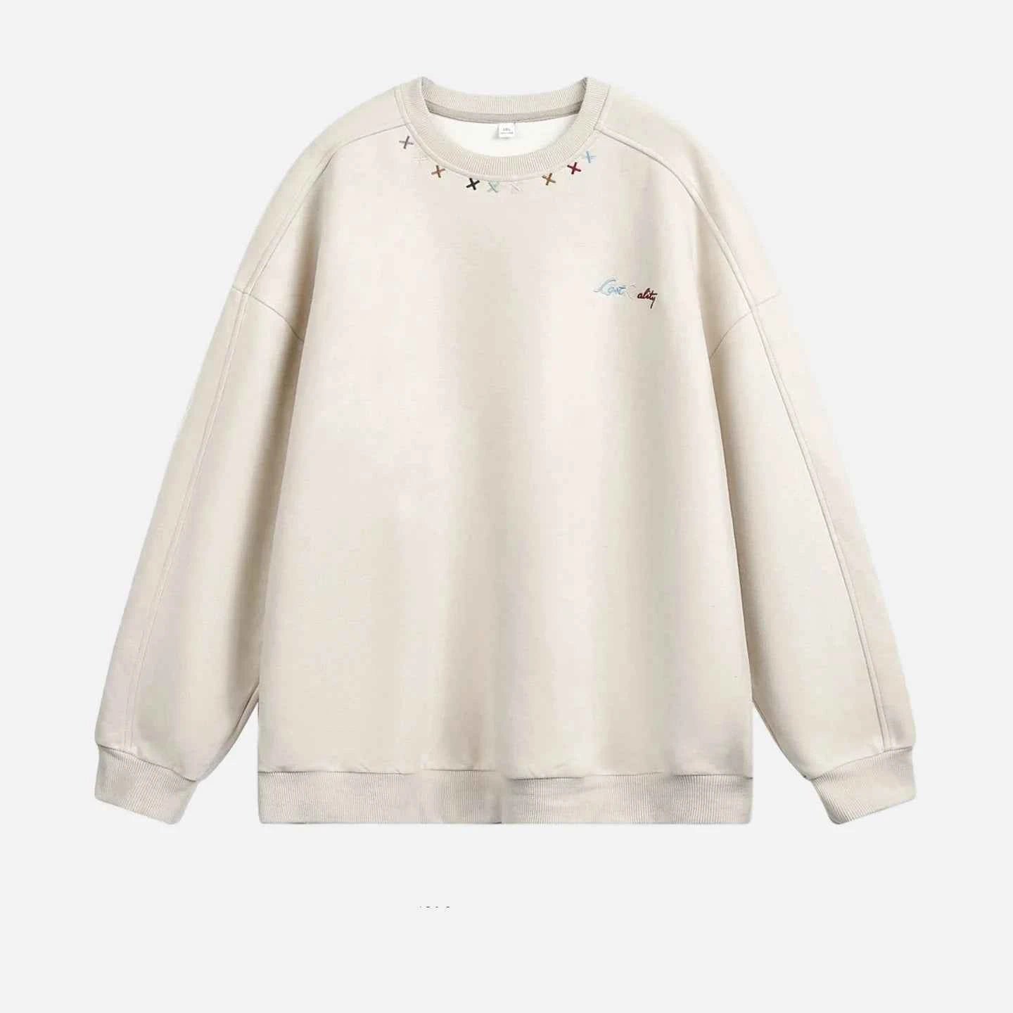 High-Quality Y2K Suede Crewneck Sweatshirt
