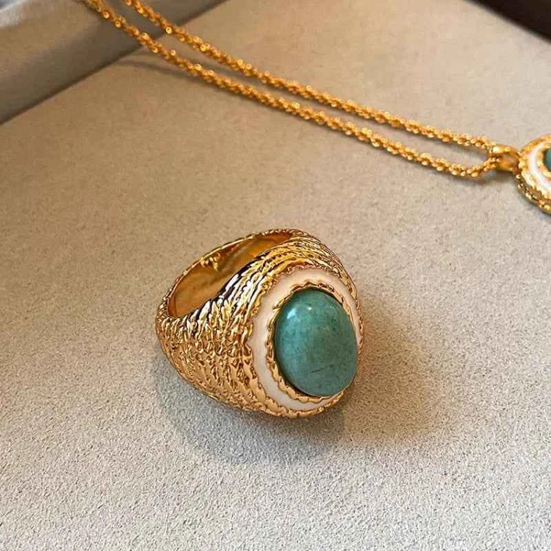Geometric Vintage Stackable Open Finger Ring