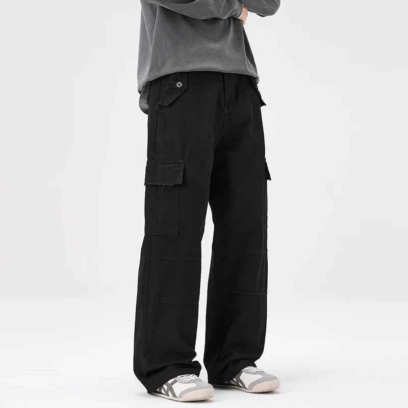 Flexible Y2K Distressed Loose Fit Cargo Pants