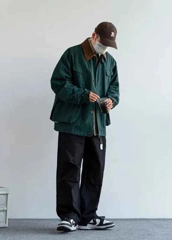 Trendy Tooling Multiple Pockets Windbreaker Jacket