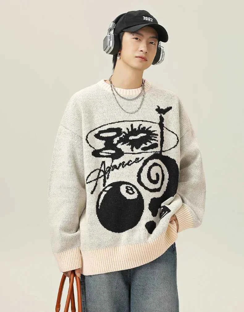 Cozy Winter Warm Jacquard Knit Sweater