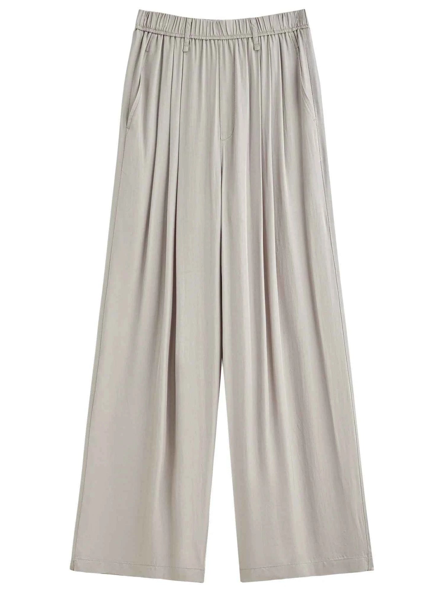 Premium Acetate Wide Leg Summer Pants