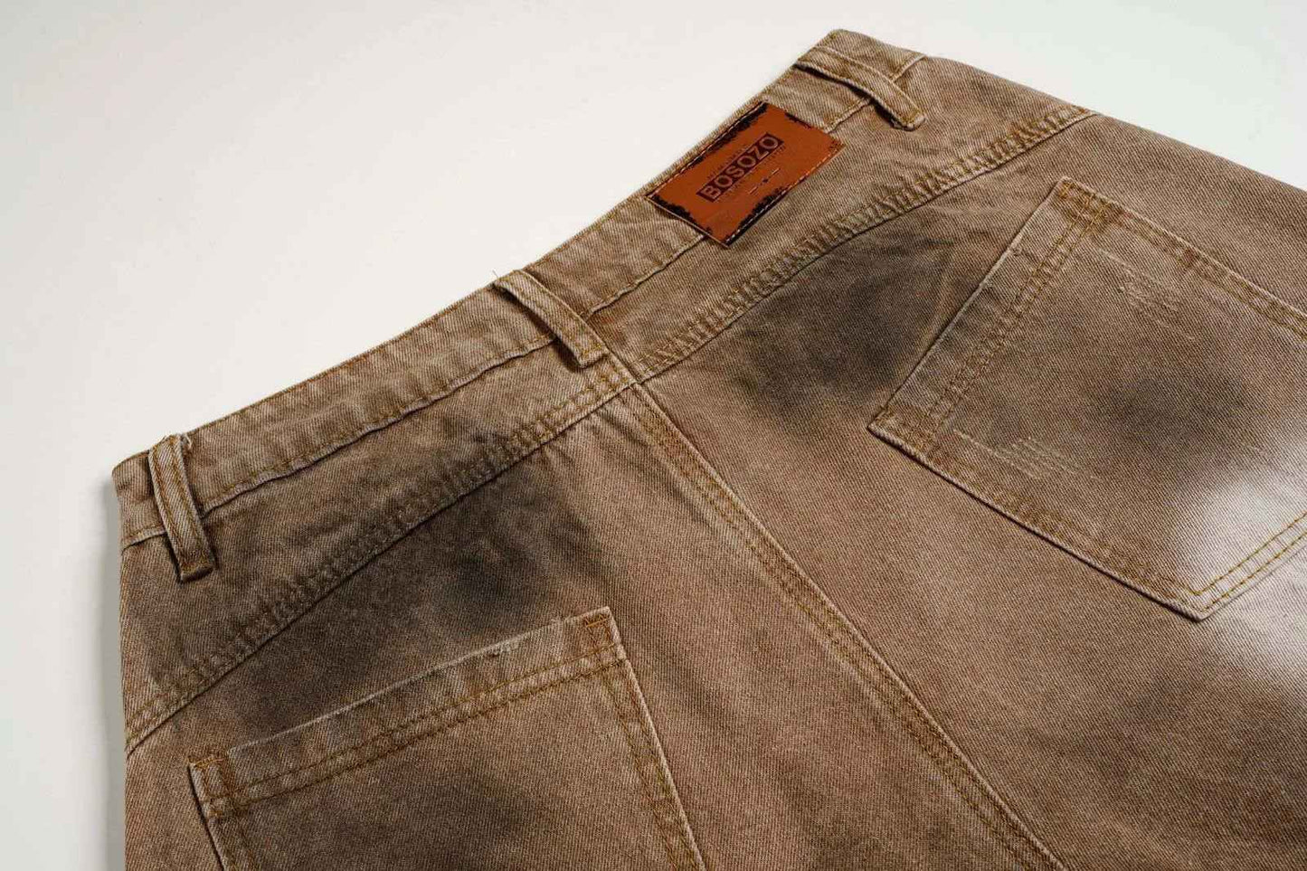 Vintage Streetwear Distressed Tie Dye Denim Jeans