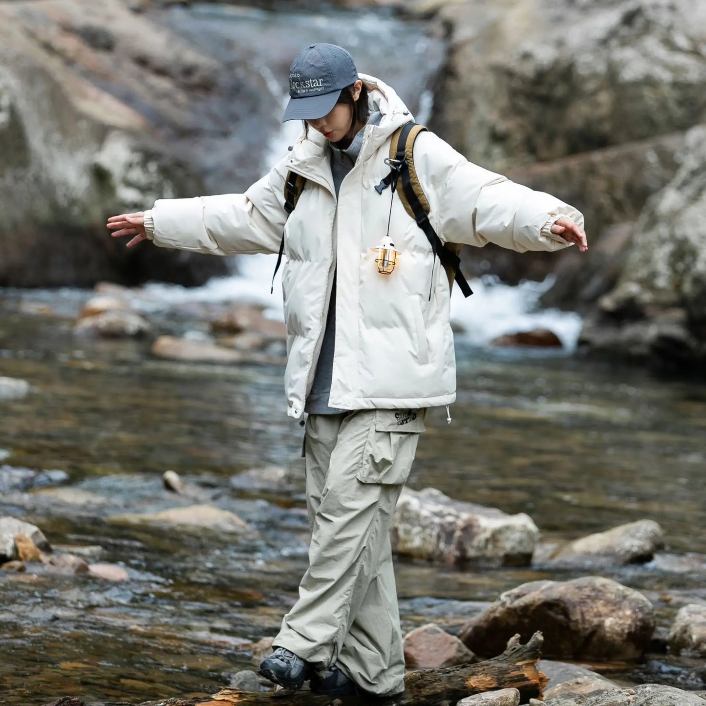 Solid Color Bubble Jacket