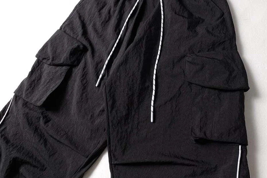Baggy Stripe Cargo Joggers