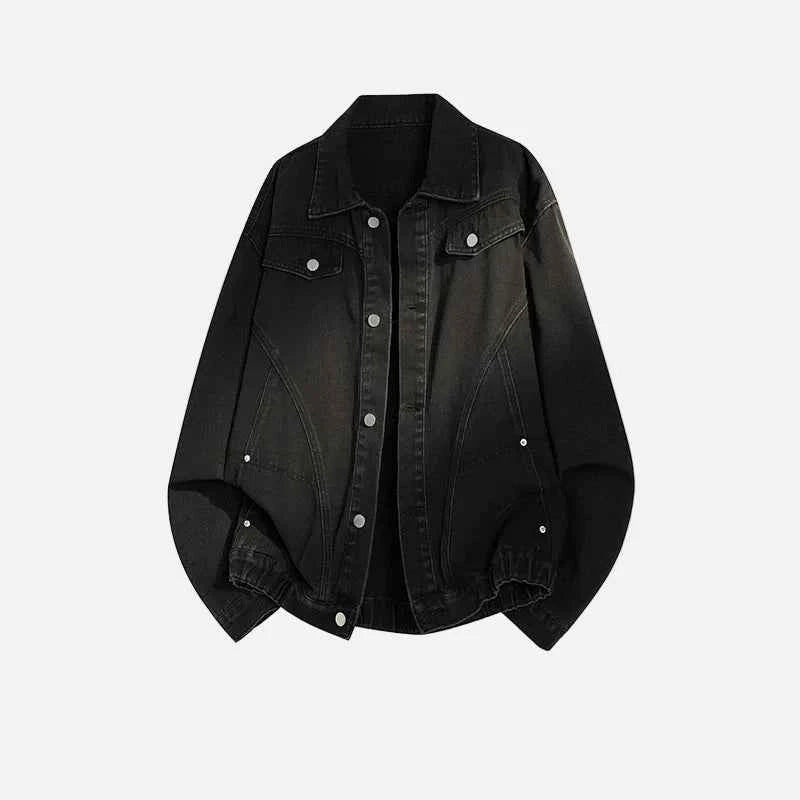 Y2K Korean Style Autumn Washed Denim Jacket