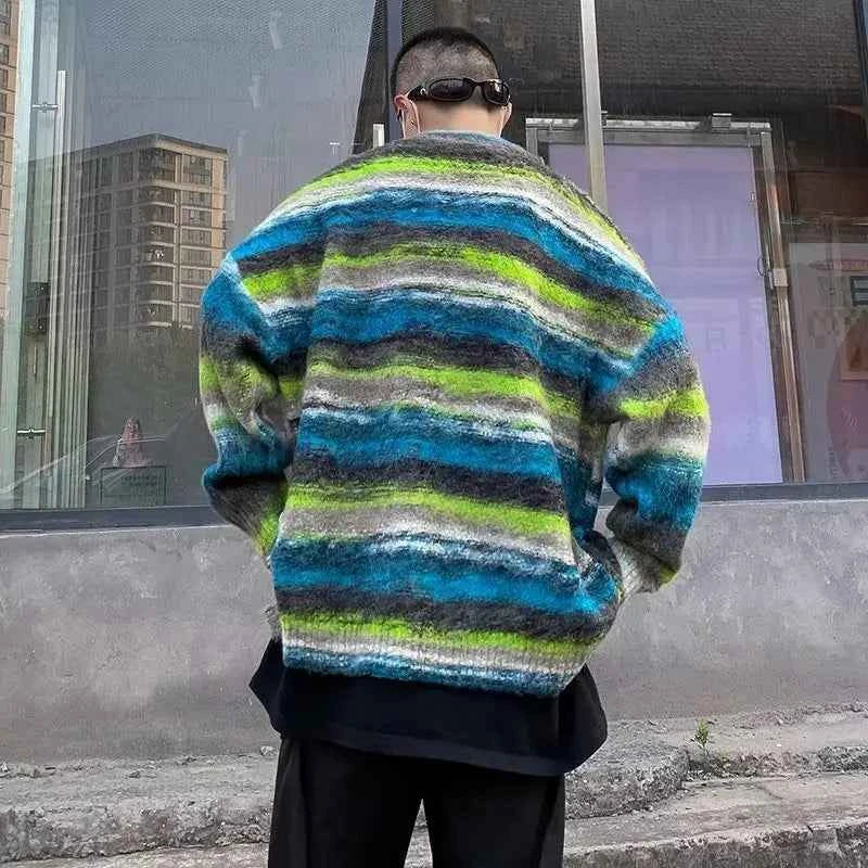 Effortless Punk Knitted Oversized Cardigan