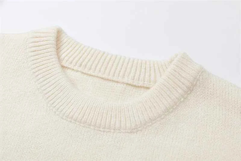 Y2K Cozy Bear Pocket Knitted Sweater