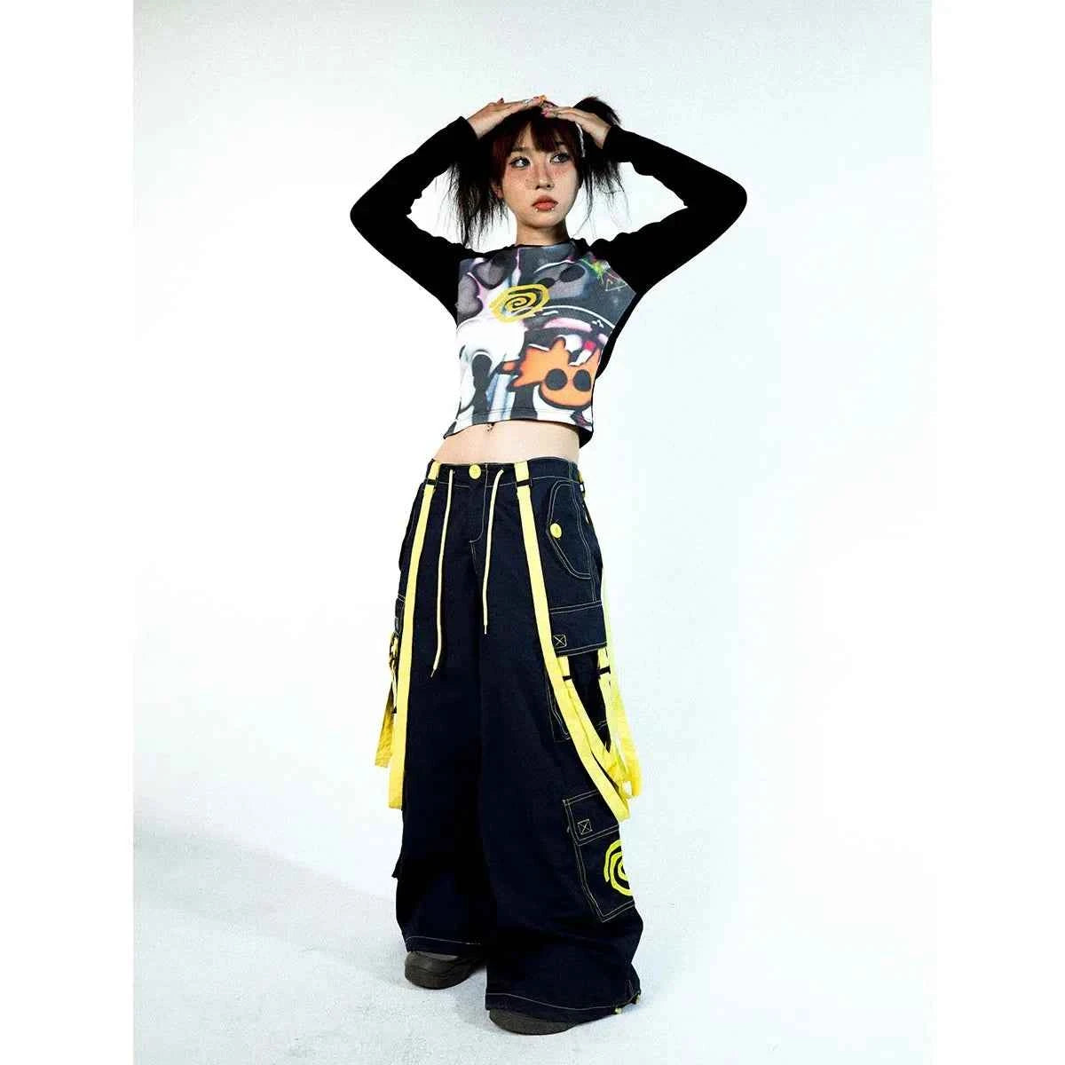 Elevated Skull Print Vintage Long Sleeve T-Shirt