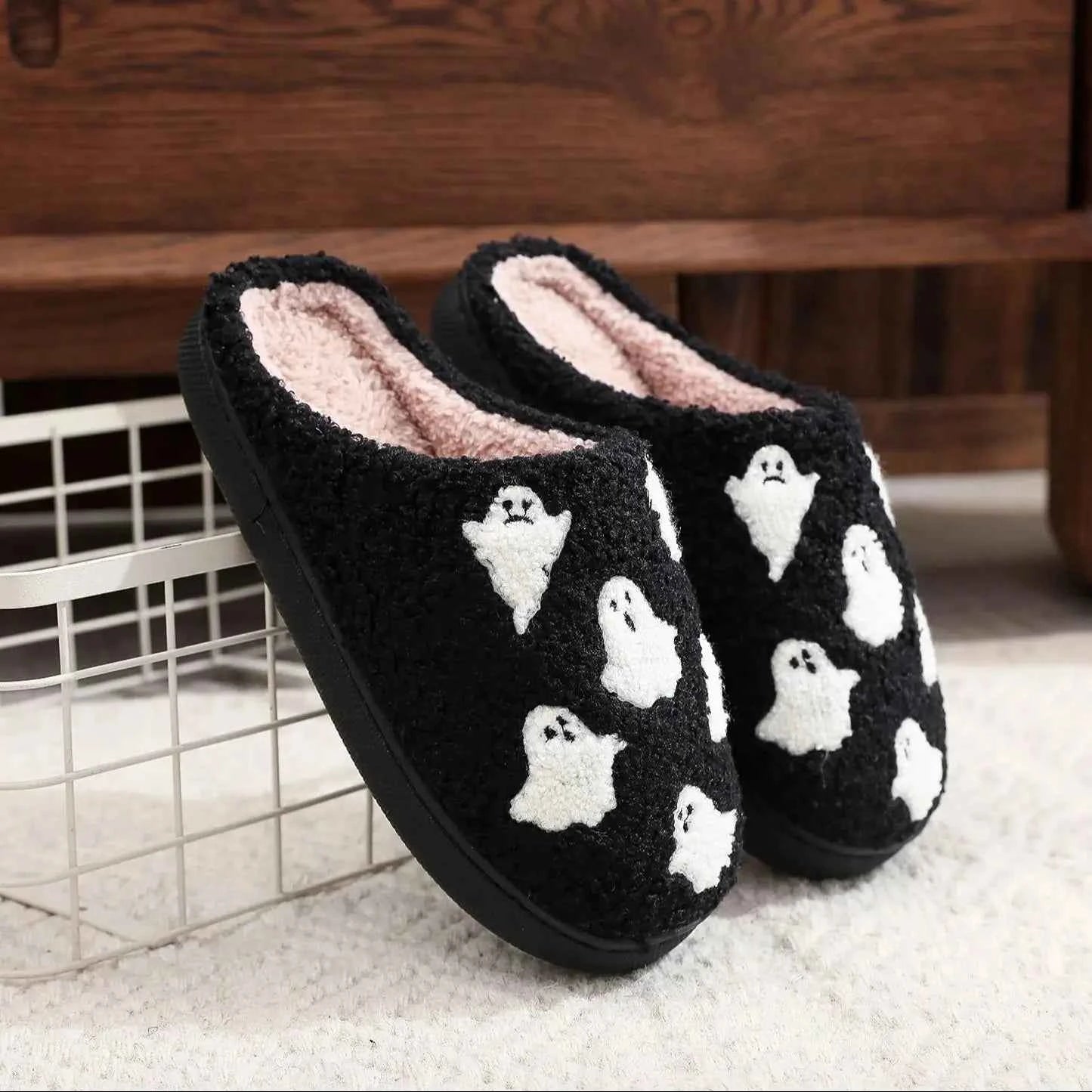 Halloween Spooky Ghost Pattern Slipper