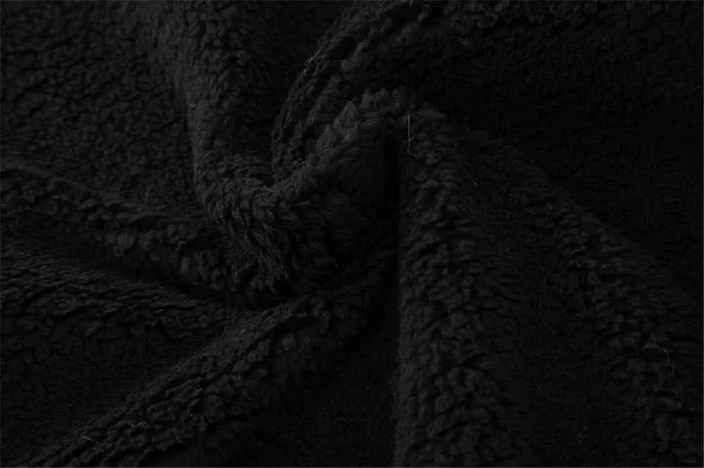 Winter Warm Skeleton Patchwork Fleece Puffer Jacket
