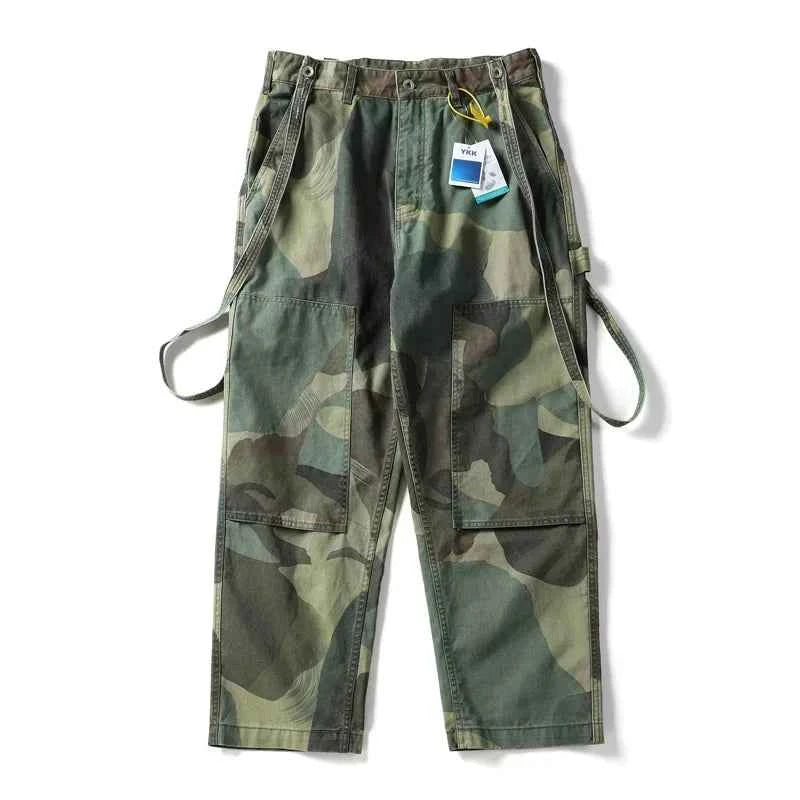 Japanese Camouflage Style Cargo Wide Leg Pants