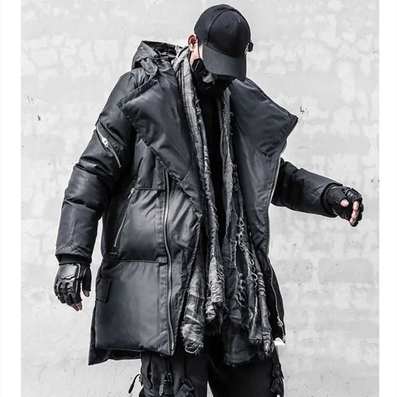 Long Zipper Style Padded Jacket