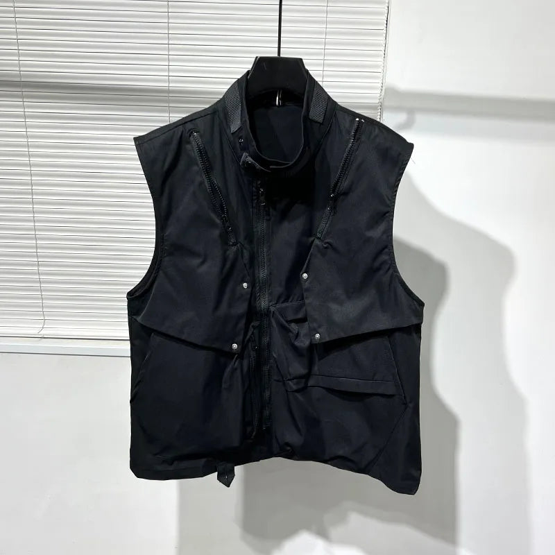 Dark Crow Sleeveless Zipper Vest
