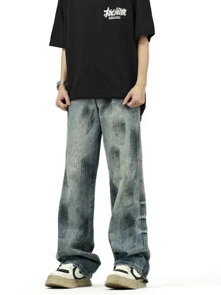 Distressed Vintage Cool Retro Denim Jeans