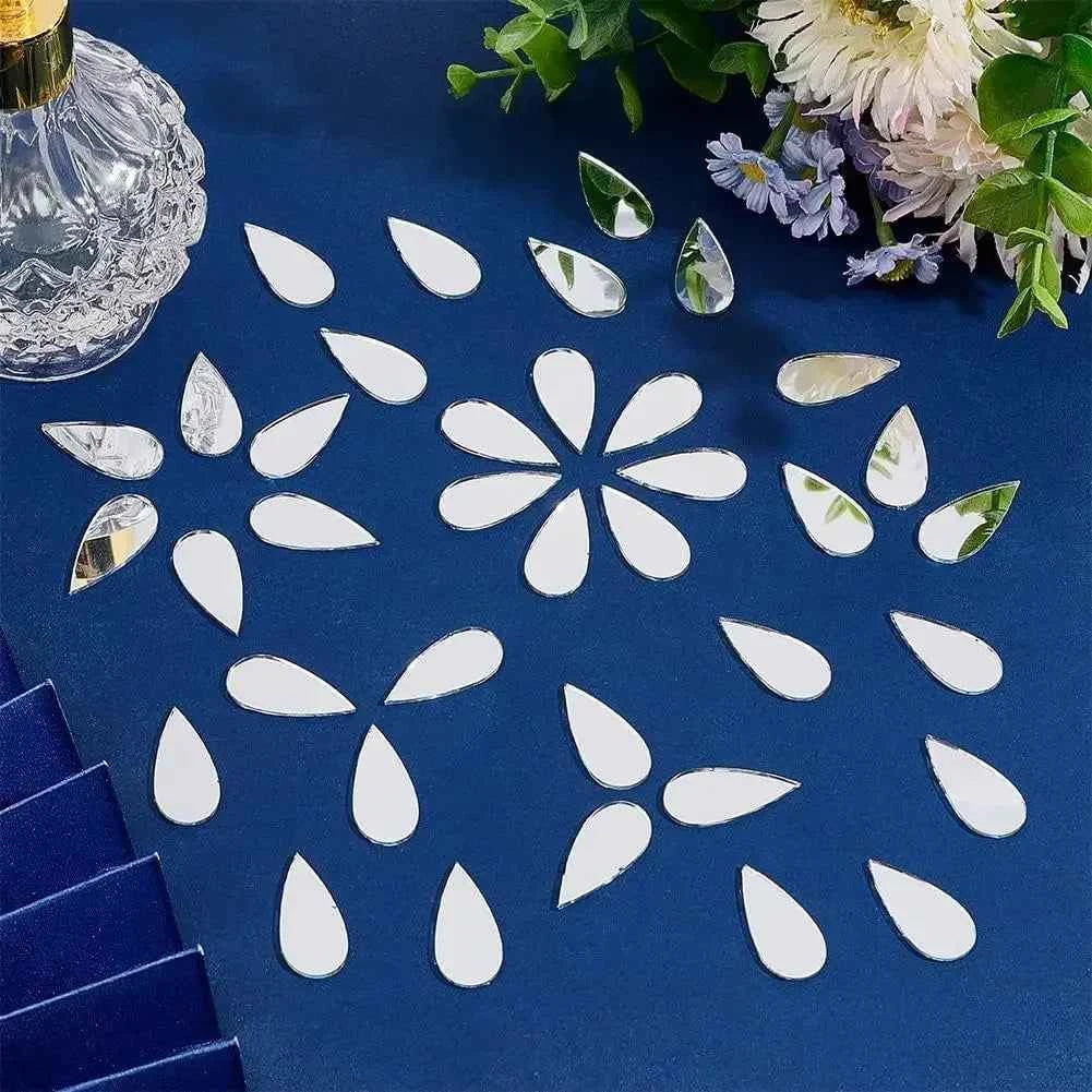 100 Pieces Shaped Small Mirrors