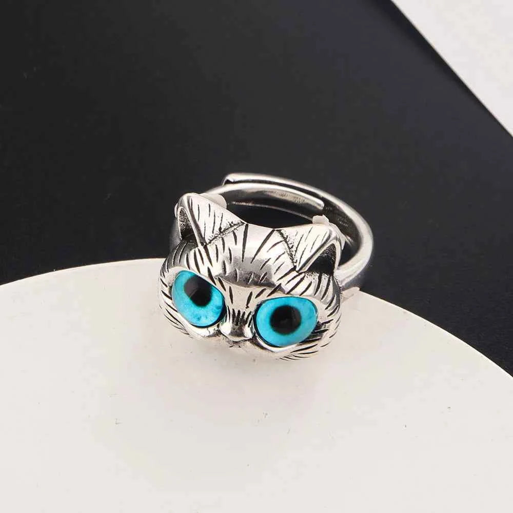 Adjustable Cat Eye Opening Ring