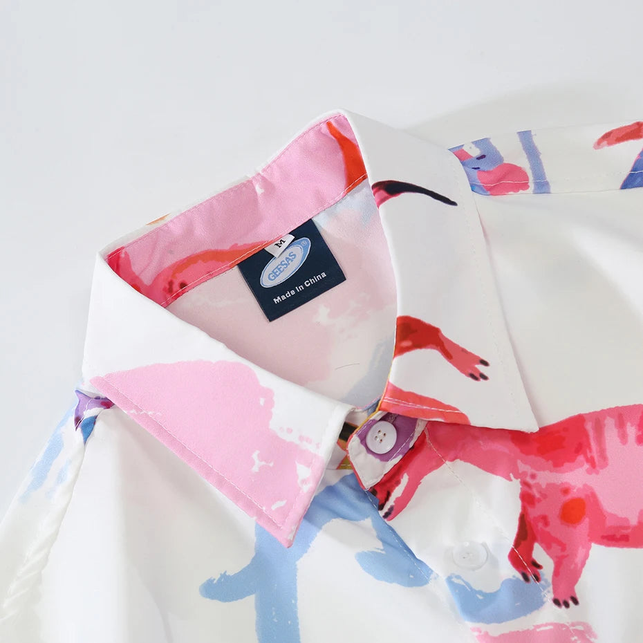 Dinosaur Graphic Printed Shirts