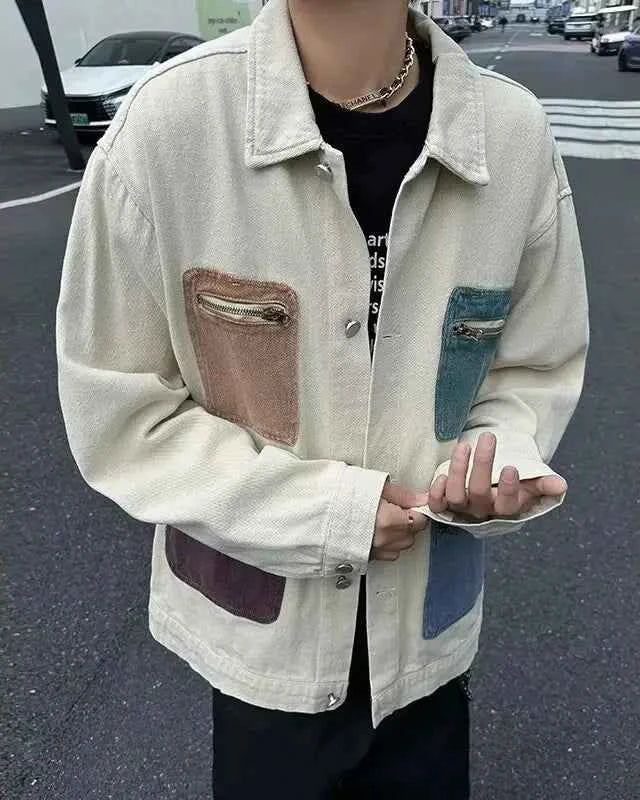 Trendy Cowboy Style Multi Pockets Denim Jacket