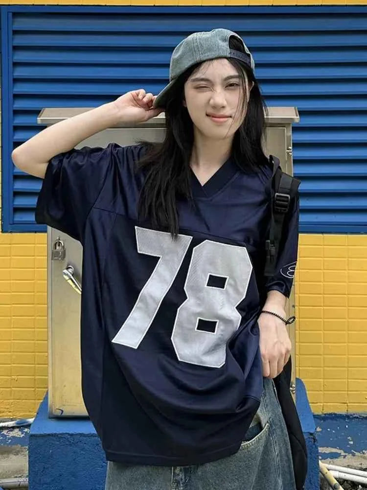 Streetwear Oversized Y2K Sport Number T-Shirt
