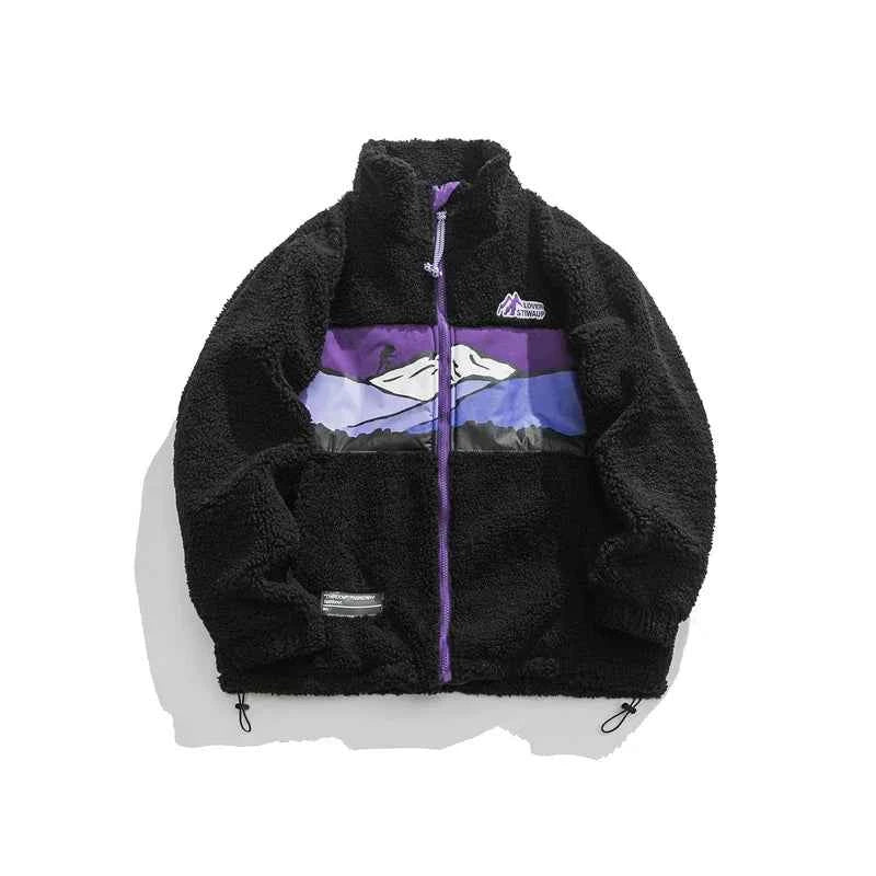 Warm Plush Winter Fleece Parkas Jacket
