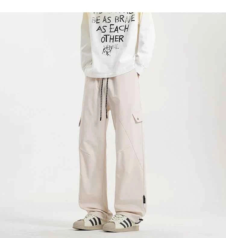 Durable Y2K Elastic Waist Casual Cargo Pants