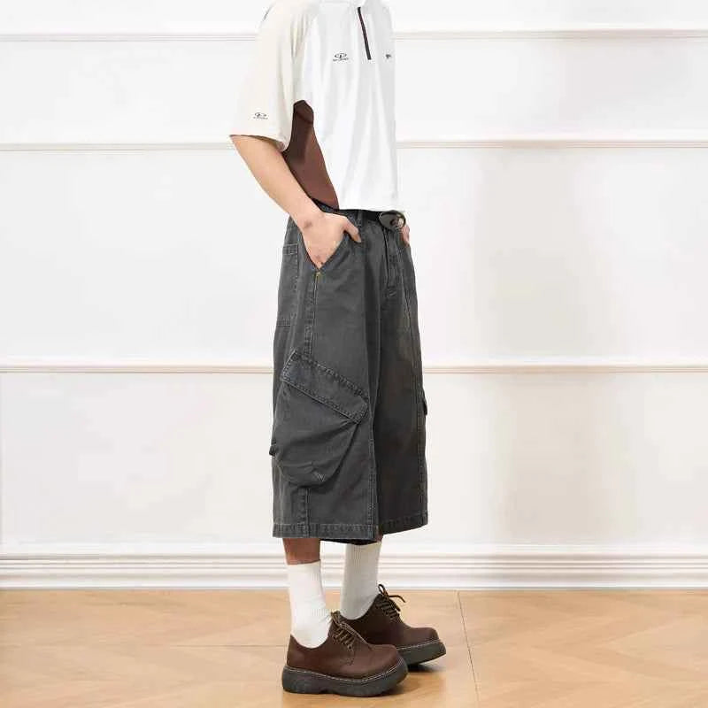 Comfortable Workwear Hip Hop Cargo Jorts