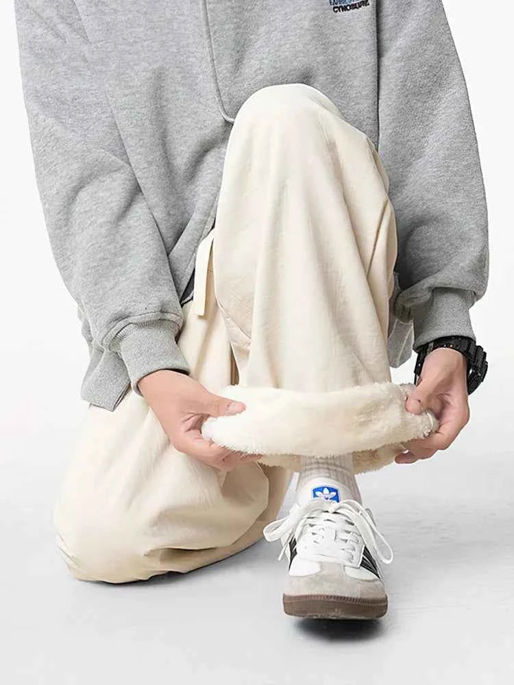 Winter Warm Thicken Waterproof Fleece Pants