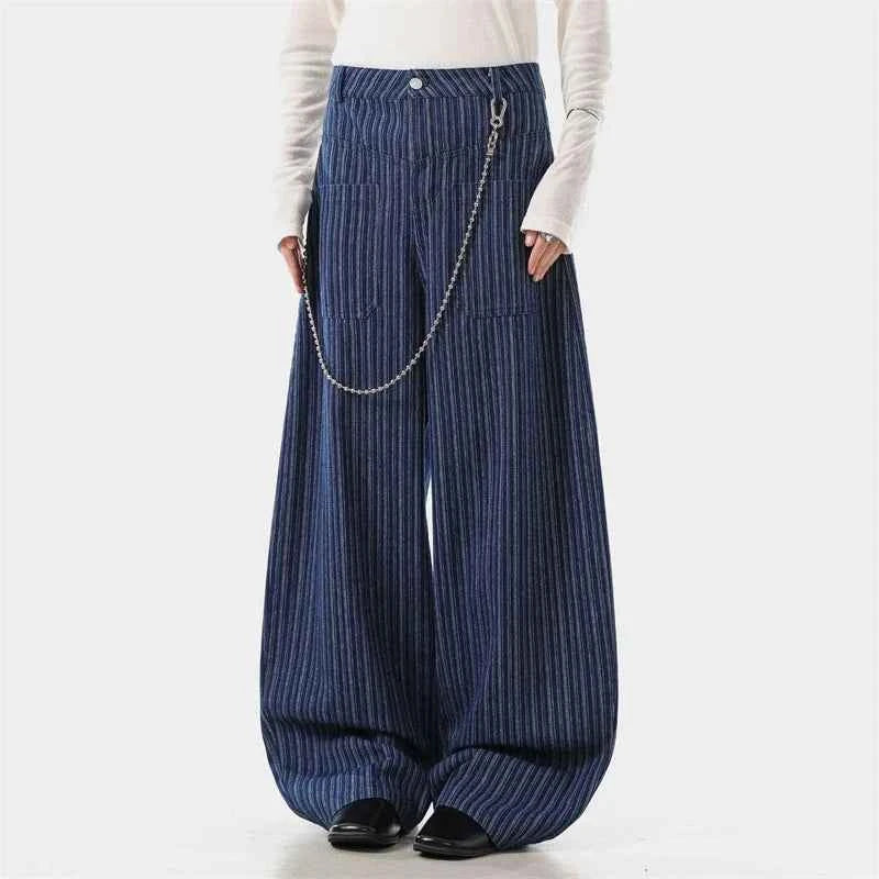 American Old Money Style Loose Suit Pants