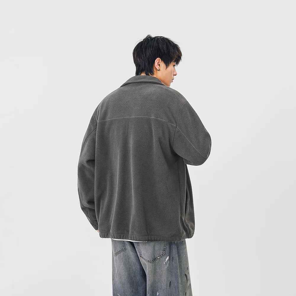 Warm Comfortable Casual Full Zip Fleece Jacket